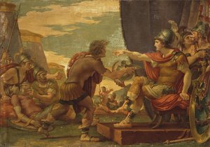 Alexander The Great Refuses To Take Water — Giuseppe Cades, Baroque Revival
