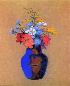 Wild Flowers In A Vase — Odilon Redon, Symbolism