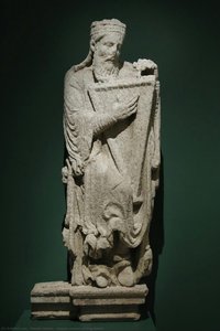 Statue-column Of King David — Master Mateo, Romanesque
