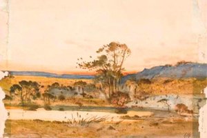 Sunset Over A Pond — Henri-joseph Harpignies