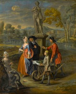 A Vegetable Seller And His Son — Joseph Van Aken