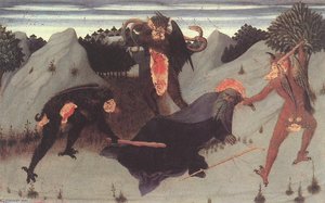 St Anthony The Hermit Tortured By The Devils — Sassetta (stefano Di Giovanni)