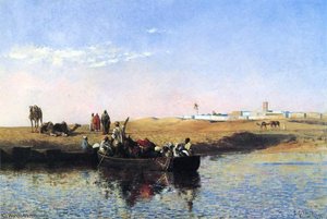 Scene At Sale Morocco — Edwin Lord Weeks