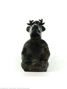 Vase With Stirrup Handle — Moche Culture
