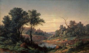Landscape With Female Figure — Pavel Dzhogin