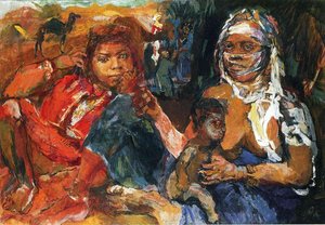 Arab Woman And Child — Oskar Kokoschka
