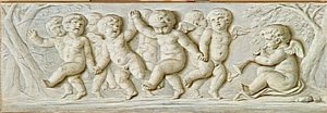 Grisailles (frise D'amours Dansant) — Sauvage Pieter Joseph (sauvage Piat)
