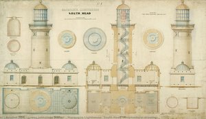 Macquarie Lighthouse, South Head (architectural Drawing) — James Johnstone Barnet