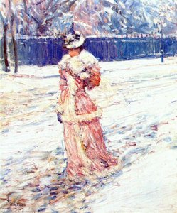 Lady In Pink — Frederick Childe Hassam