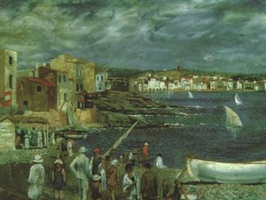 Llaner Beach In Cadaquns, Circa 1921 — Salvador Dalí