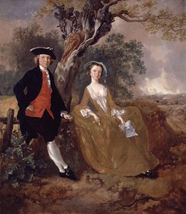 An Unknown Couple In A Landscape — Thomas Gainsborough