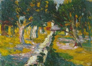 Orchard At Llane (cadaques) — Salvador Dalí, Impressionist Landscape