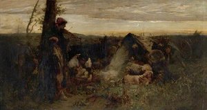 A Gypsy Encampment — Thomas Austen Brown