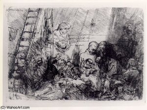 The Circumscision In The Stable — Rembrandt Van Rijn