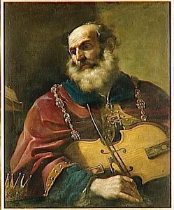 David The Violonist — Guercino