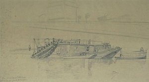 Port Saint-martin, Drague Et Bateaux Amarrés — Johan Barthold Jongkind