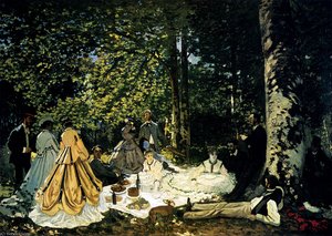 Dejeuner Sur L-herbe A Chailly — Claude Monet, Impressionism