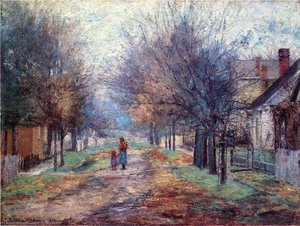 Metamora (also Known As A Quiet Neighborhood, Metamora) — John Ottis Adams