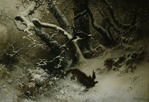 Winter Landscape — Ludwig Munthe, Romanticism
