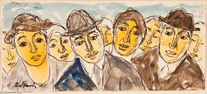 Faces In A Crowd — Abraham Walkowitz