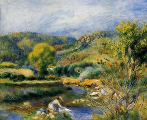 The Laundress — Pierre-auguste Renoir, Impressionism