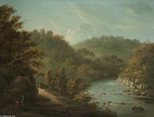 The River Ure At Hackfall, Near Ripon, West Riding Of Yorkshire