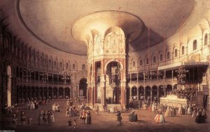 London: Ranelagh, Interior Of The Rotunda — Canaletto