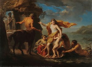 Thetis Gives Achilles In Charge Of Chiron — Pompeo Batoni, Baroque