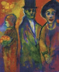 Man And Two Women 1 — Emile Nolde