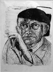 Self-portrait From The Portfolio Day And Dream — Max Beckmann