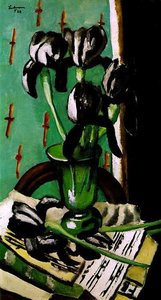 Black Irises — Max Beckmann