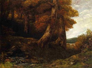 Entering The Forest — Gustave Courbet, Realism