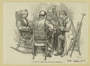 A Game Of Dominoes, Bellevue Hospital — Edwin Austin Abbey
