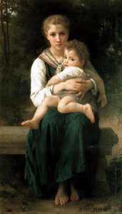Brother And Sister — William-adolphe Bouguereau, Realism