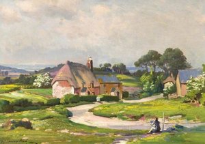 Village Near Wareham, Dorset — Samuel John Lamorna Birch