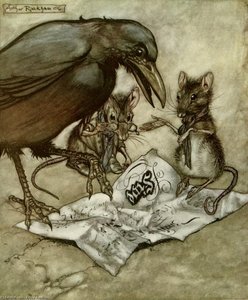 Solomon Caw Reads A Map — Arthur Rackham