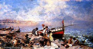 Bay Of Naples — Franz Richard Unterberger