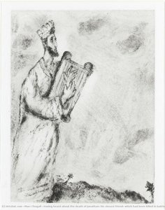Having Heard About The Death Of Jonathan, His Closest Friend, Which Had Been Killed In Battle Against The Philistines, David Cries And Sings A Mournful Song (ii Samuel, I, 17-27) — Marc Chagall