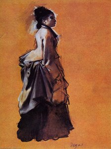 Young Woman In Street Dress — Edgar Degas, Impressionism