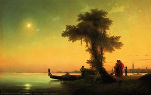 View On Lagoon Of Venice — Ivan Konstantinovich Aivazovsky, Romanticism