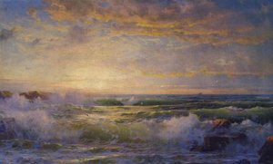 Seascape At Dusk — William Trost Richards