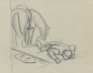 Sketch For ''water Of Life And Death'' — Nicholas Roerich