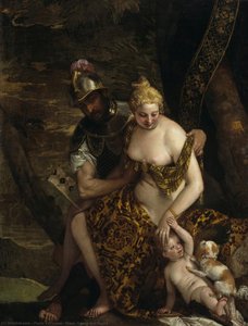 Mars, Venus And Cupid — Paolo Veronese, Venetian Renaissance