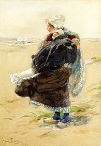 Winderige_dag_op Het Strand In_scheveningen — Hans Von Bartels