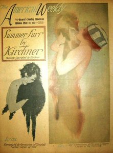 Lillian Lorraine, Hearst's Sunday American — Raphael Kirchner