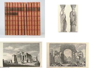 Antiquities-a Collection Of 10 Works On The Antiquities And Archaeology Of The Ancient World Bound In 13 Volumes, Comprising — James Stuart Park