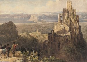 Gaucin, With A Distant View Of Gibraltar