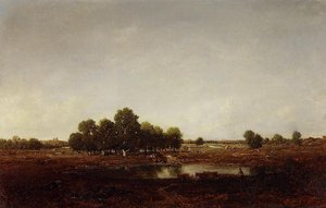 Marsh Land — Théodore Rousseau (pierre Etienne Théodore Rousseau)