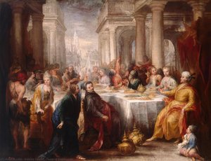 Feast Of Belshazzar — Andrea Celesti, Baroque