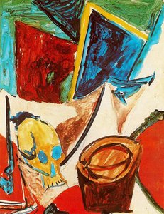 Composition With Skull (study) — Pablo Picasso